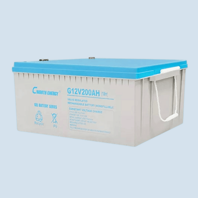 Cworth 12V 200Ah High-Capacity GEL Battery, G-12V 200AH