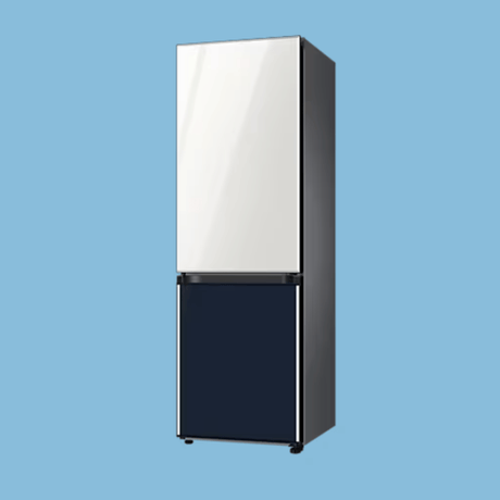 Samsung 339L Fridge RB33T307029; Bespoke 2-Door Bottom Freezer Refrigerator, Navy