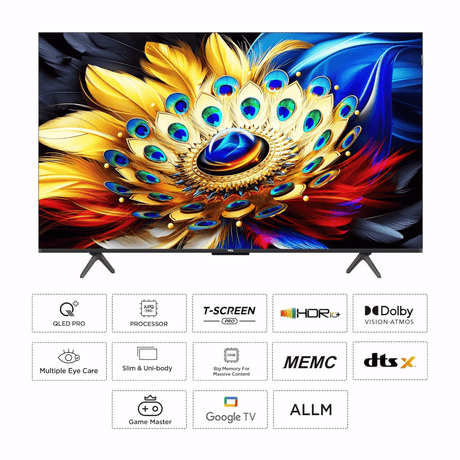 TCL 50" 4K Ultra HD QLED Smart TV - Crystal Clear Display - 50C655