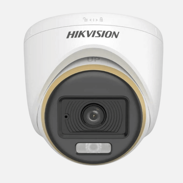Hikvision 2 MP ColorVu Dual-light Indoor Fixed Turret Camera DS-2CE70DF3T-LPFS – 20 m Night Vision (Motion-Detection Alerts)