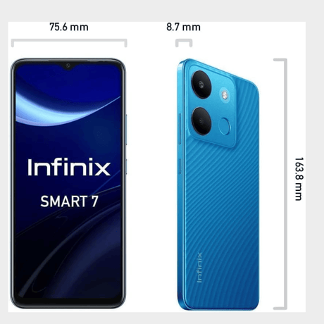 Infinix Smart 7 – 4GB RAM, 64GB, 5000mAh, 6.6" Display