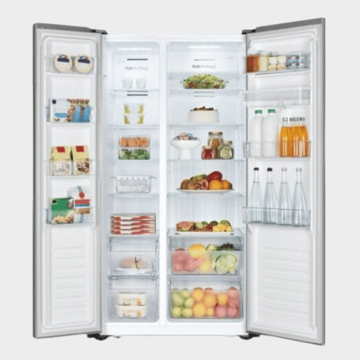 Hisense 560L Fridge, Side By Side Door Frost Free Refrigerator RC-56WS4S2 – Black