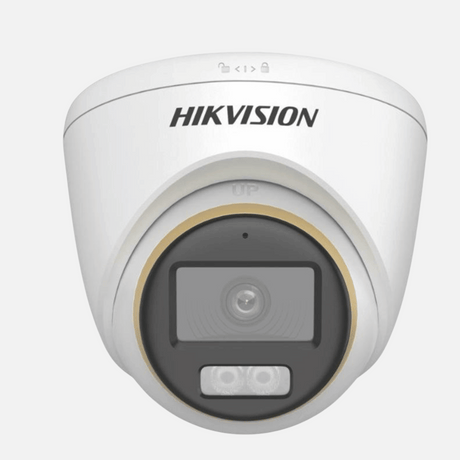 Hikvision 2 MP ColorVu Dual-light Fixed Turret Camera DS-2CE72DF3T-LFS – 40 m Night Vision  (Motion-Detection Alerts)