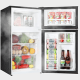 CHiQ 110L Fridge, Double Door Refrigerator CTM110DBIK3