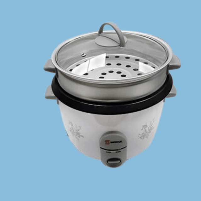 Sayona 1.8L Electric Rice Cooker - SRC-4303, White - KWT Tech Mart Uganda