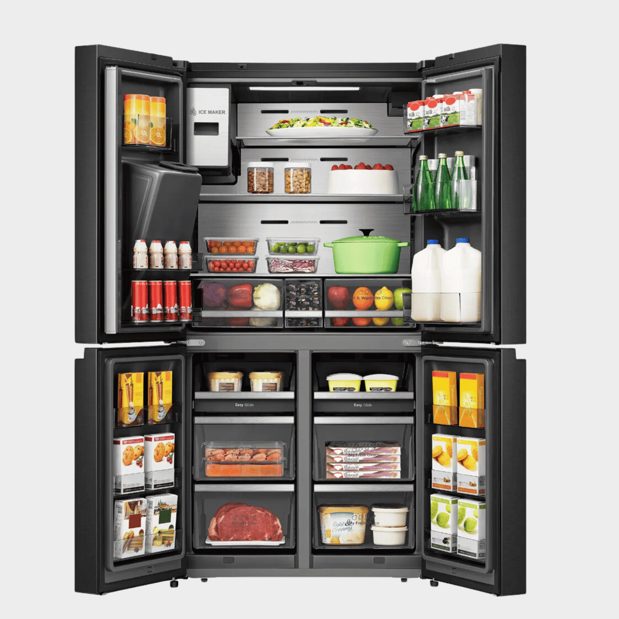 Hisense 680L Multi-Door Smart Refrigerator-  H750FSB-IDS