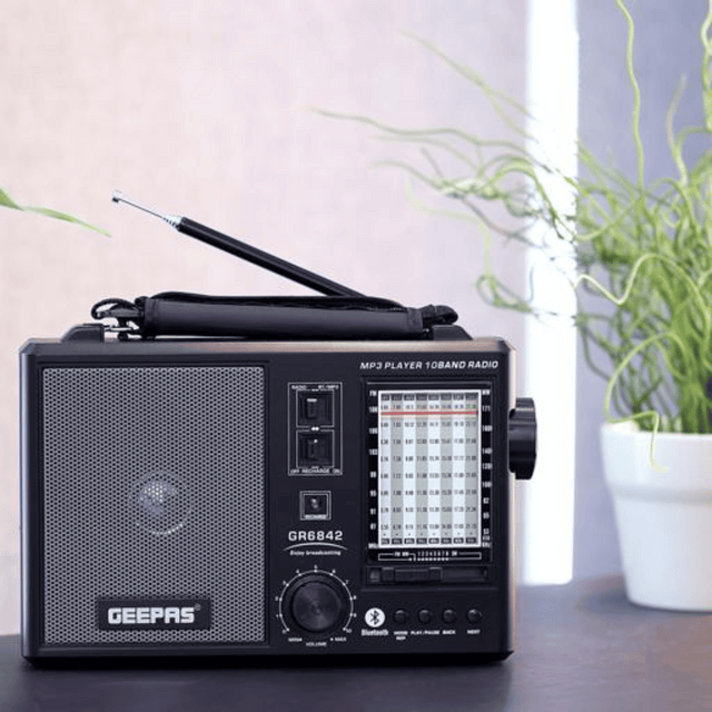 Geepas Rechargeable Radio | BT/USB/SD/TF Music Player GR6842 - KWT Tech Mart Uganda