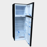 CHiQ 260L Fridge Top Mount Freezer Double Door Defrost Refrigerator CTM260DBIK3;– Black
