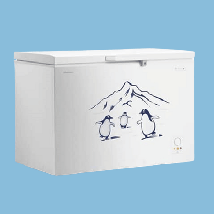 Hisense 400L Chest Freezer (Net 289L) - Single Door Deep Freezer, Grey (FC-40DT4SB1)