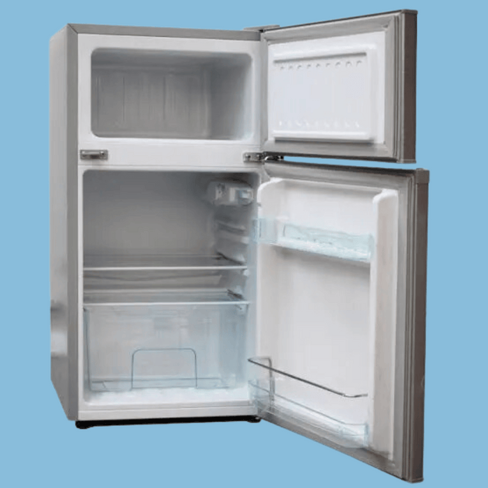 ADH 130L Double Door Refrigerator – Silver BD 130H - KWT Tech Mart Uganda