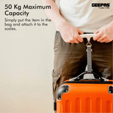Geepas Digital Luggage Scale 50kg GLS4221