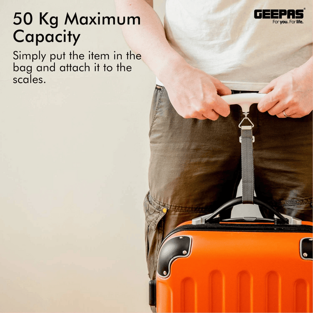 Geepas Digital Luggage Scale 50kg GLS4221
