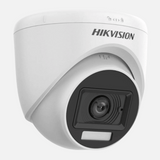Hikvision 2 MP Smart Hybrid Light Audio Fixed Turret Camera DS-2CE76D0T-LPFS – 20 m Night Vision