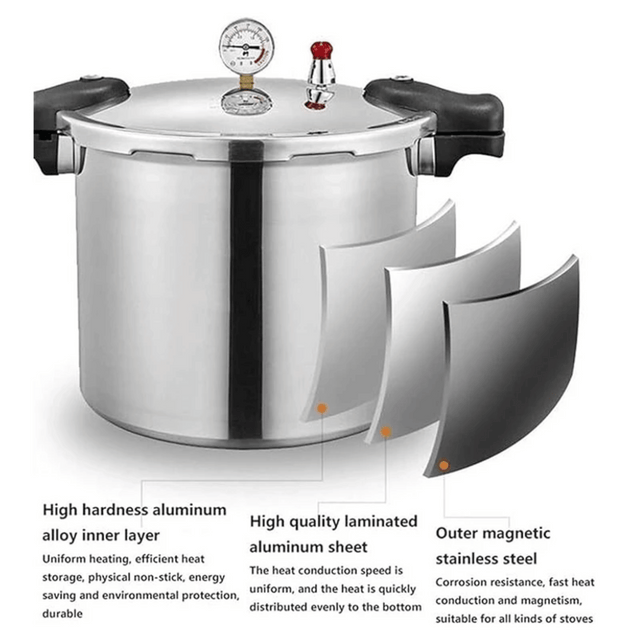 Digiwave 25L Aluminium Pressure Cooker, DWPC834