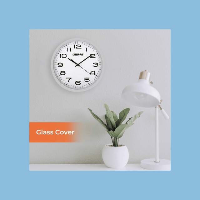 Geepas 36cm Round Wall Clock | Decorative Campagne GWC26016 - KWT Tech Mart Uganda