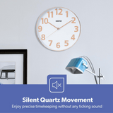 Geepas 3D Wall Clock Gold GWC26013