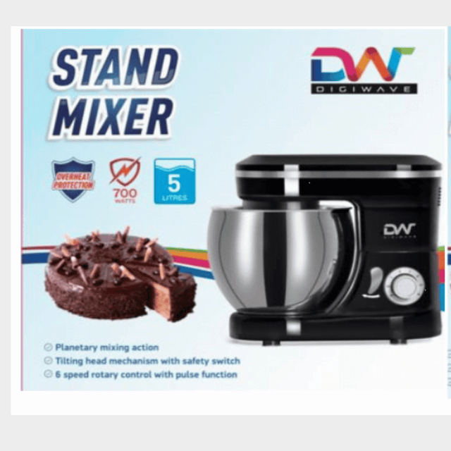 Digiwave 5L Stand Mixer, 700W Powerful Motor, DW-STM1303