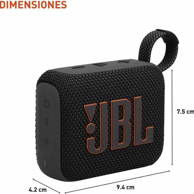 JBL Go 4 Portable Bluetooth Speaker, Waterproof, Blue – 4.2W