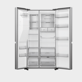 Hisense 720L 2-Door Side-by-Side Refrigerator with Water Dispenser and Ice Maker, WiFi Connectivity, RC-72WS4SA