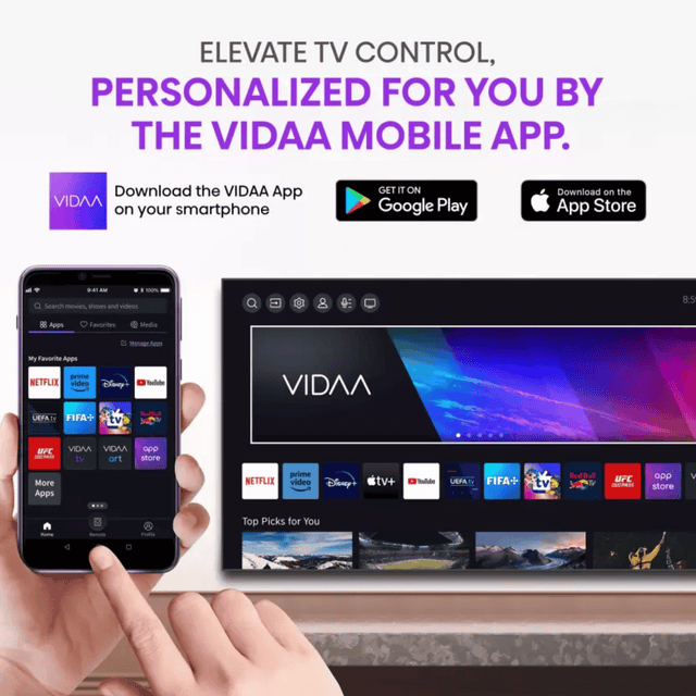 Smart Plus 55" VIDAA 4K Smart TV with Bluetooth - 55SMTKF11