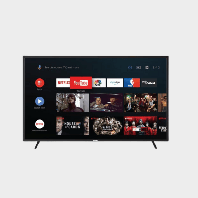 SPJ 43" LED Smart Android TV, HDR - Black