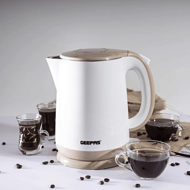 Geepas 2L Double Layer Electric Kettle 1500W - Premium Insulated Kettle - GK6142
