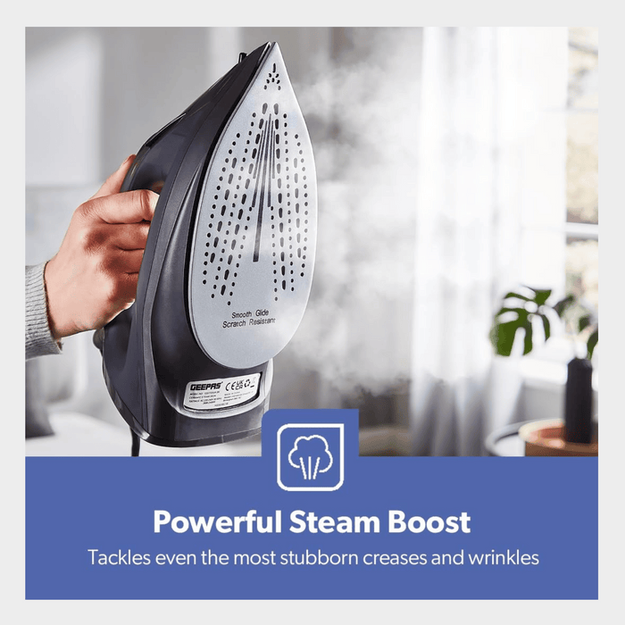 Geepas 2-in-1 Steam Iron | Adjustable Temp, GSI7703 - KWT Tech Mart Uganda