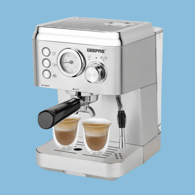 Geepas 1.8L Espresso & Cappuccino Coffee Machine, GCM1523 - KWT Tech Mart Uganda