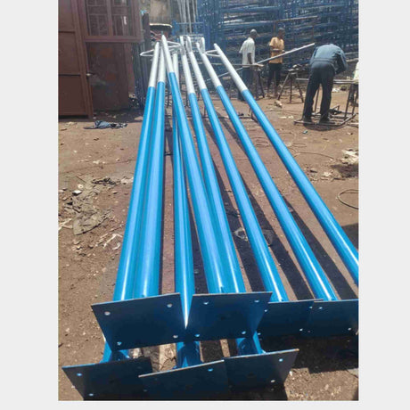 6m Single Arm Solar Street Light Pole for Compounds Uganda