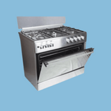 Blueflame 90x60cm Full Gas Cooker, 5 Burners Inox ET905GR-90 - KWT Tech Mart Uganda