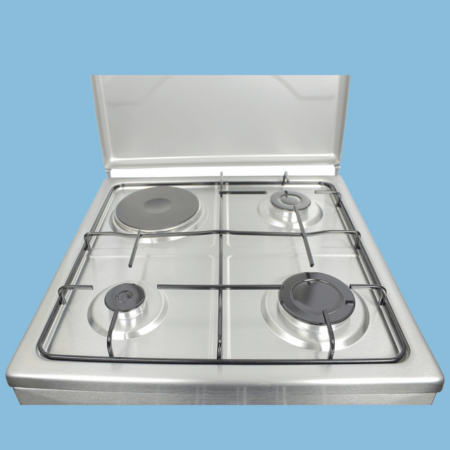 Blueflame 3 Gas Burner + 1 Electric Cooker, Inox, C5031E-BM - KWT Tech Mart Uganda