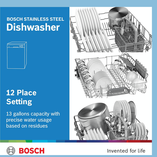 Bosch Free Standing Dishwasher, 12 Place, 60cm SMS50D08GC - KWT Tech Mart Uganda