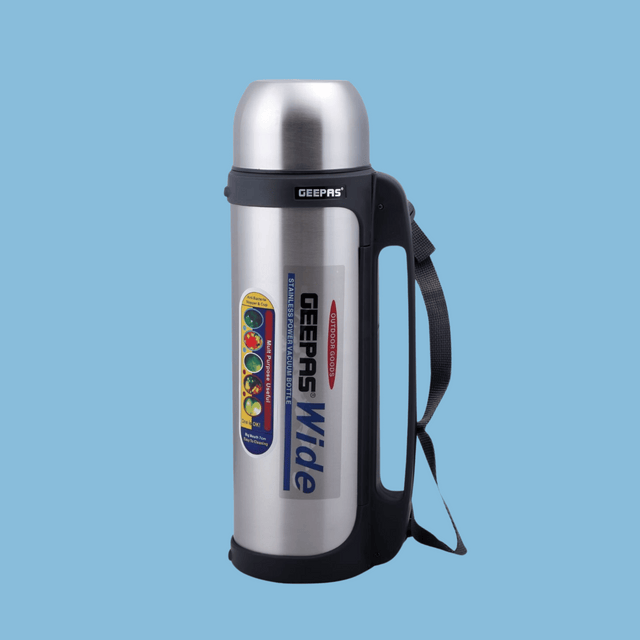 Geepas 2.2L Vacuum Flask | Stainless Steel | GSVF4113 - KWT Tech Mart Uganda