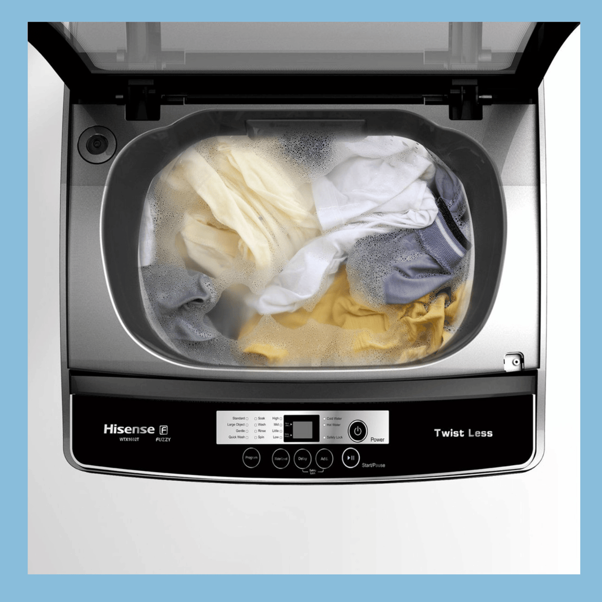 Hisense 16kg Washing Machine with super quick wash, power off memory and fuzzy control  WTX1602T