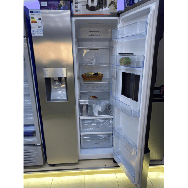 Hisense 700L Fridge, Side-by-Side Refrigerator - Water & Ice Maker Included