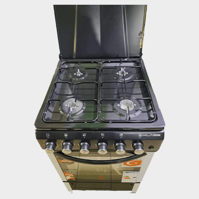 KLASS 50x60cm Free Standing Cooker, 4 Gas Burners with Oven