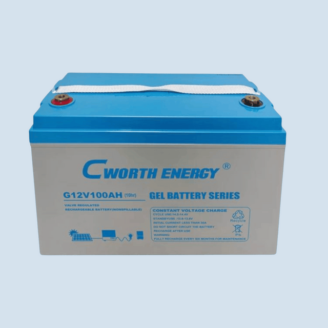 Cworth 12V 100Ah Deep Cycle GEL Battery, G-12V 100AH