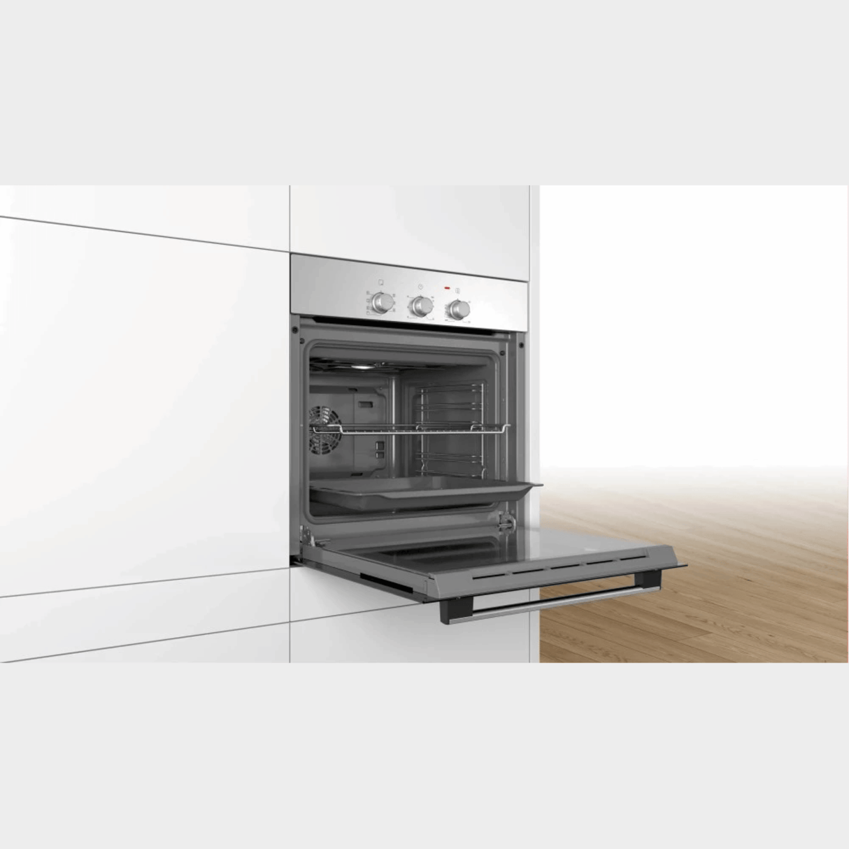 Bosch 66L Built-in Electric Oven, Brushed Steel, HBF011BR1M - KWT Tech Mart Uganda