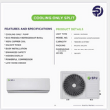 SPJ 9000 BTU Wall Split Air Conditioner – R410a, White