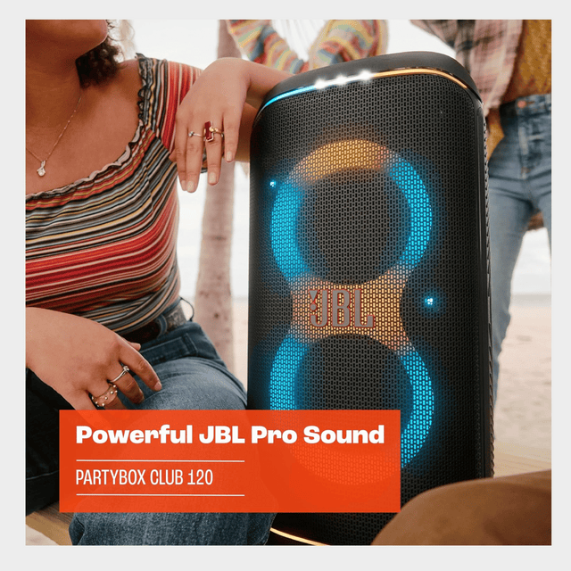 JBL PartyBox 120, Portable Speaker with Dazzling Lights