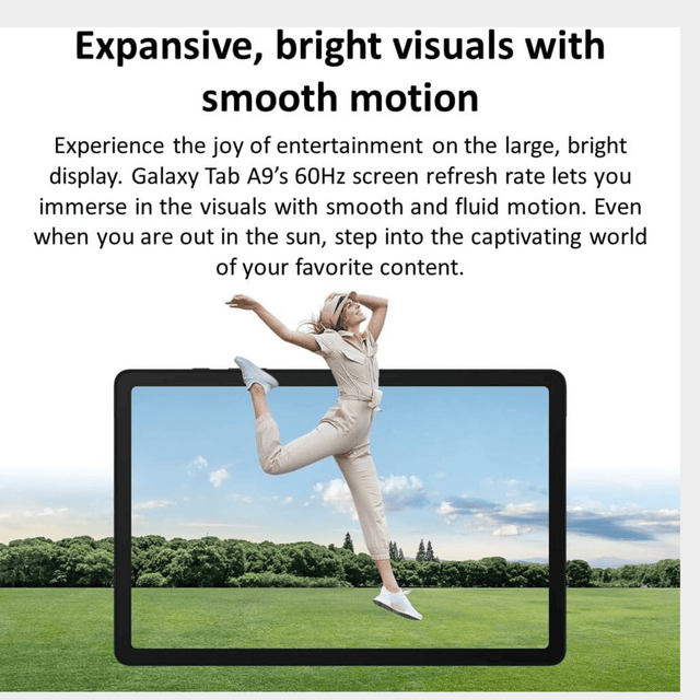 Samsung Galaxy Tab A9 – 8.7", 8GB RAM, 64GB ROM, 8MP, 5100mAh – Grey/Silver