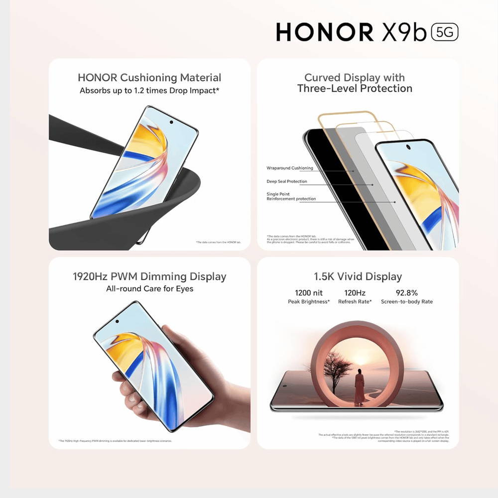 Honor X9B – 12GB RAM, 512GB, 5800mAh, 6.78" Display