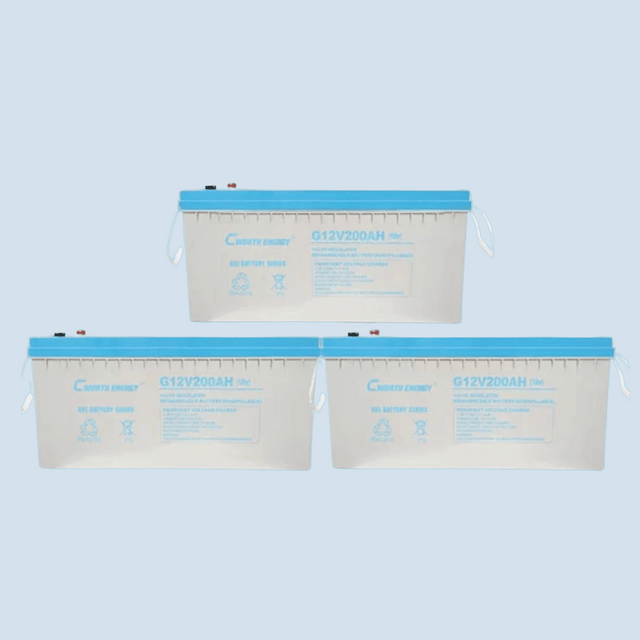 Cworth 12V 200Ah High-Capacity GEL Battery, G-12V 200AH