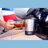 Geepas 12V Stainless Steel Car Kettle - 500ml Water Heater for Caravans - GK38041
