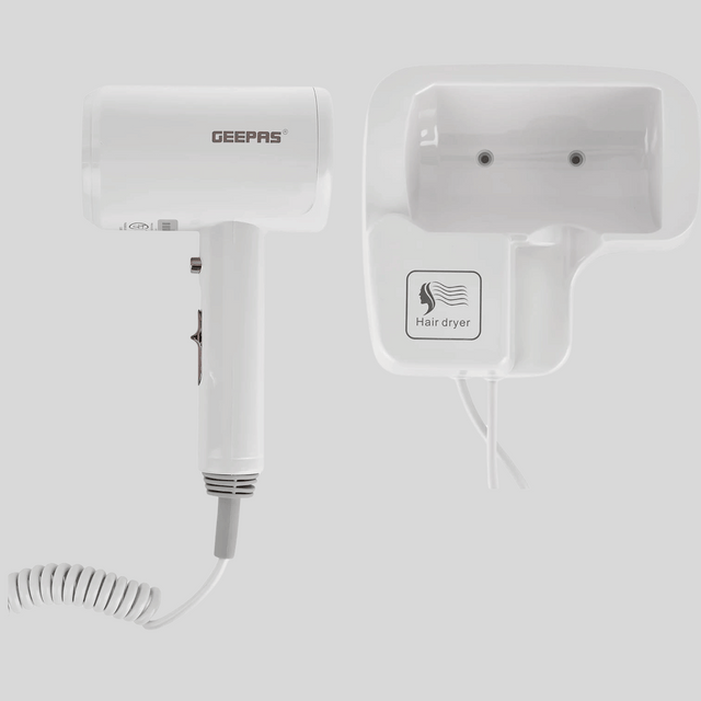 Geepas 1200W Hair Dryer + Wall Mount GHD86073