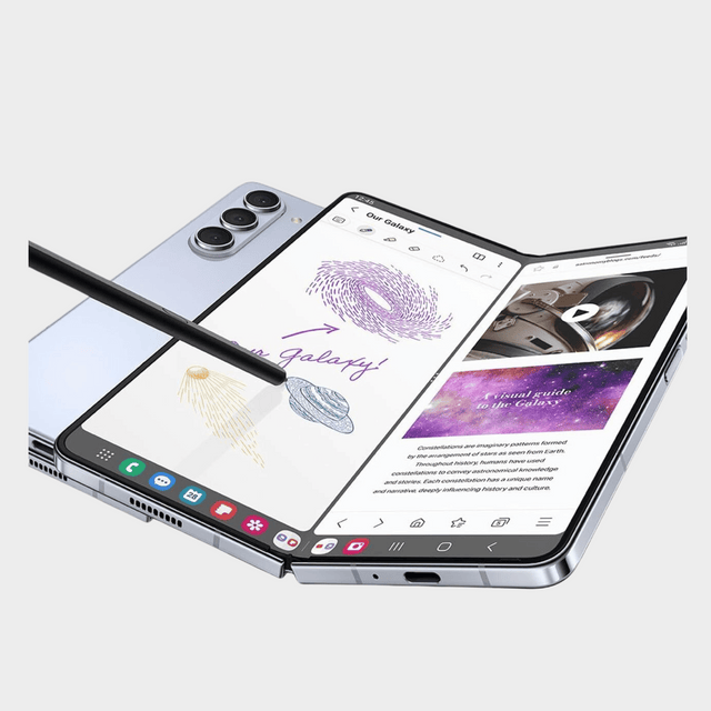 Samsung Galaxy Z Fold 5 – 7.6", 256GB ROM, 12GB RAM, 50MP, 4400mAh – Icy Blue/Black