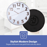 Geepas 3D Wall Clock Gold GWC26013