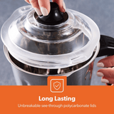 Geepas 5-In-1 Mixer Grinder - 1000W Copper Motor & Stainless Steel Jars - GSB5457N