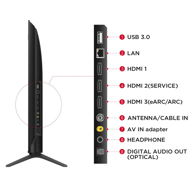 TCL 50" 4K Ultra HD QLED Smart TV - Crystal Clear Display - 50C655
