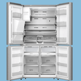 Hisense 720-Litre French Door Side by Side Fridge RC-72WC4SW1; With Ice & Water Dispenser, Frost Free Refrigerator – Silver